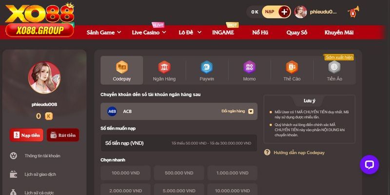 Hướng dẫn 5 bước gửi vốn thành công vào tài khoản